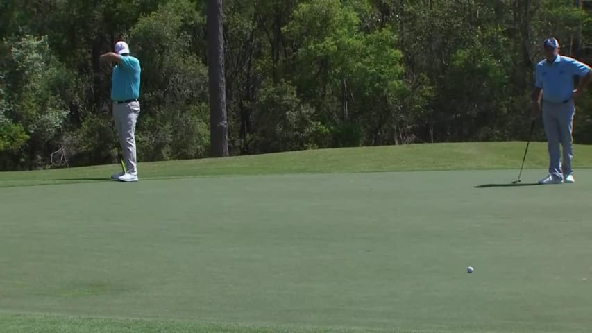 Steven Alker nails birdie putt at Rapiscan