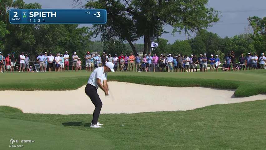 Jordan Spieth makes converts for birdie at Charles Schwab