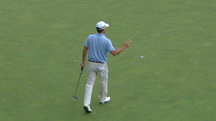 Kevin Kisner's masterful approach sets up for eagle at the Memorial