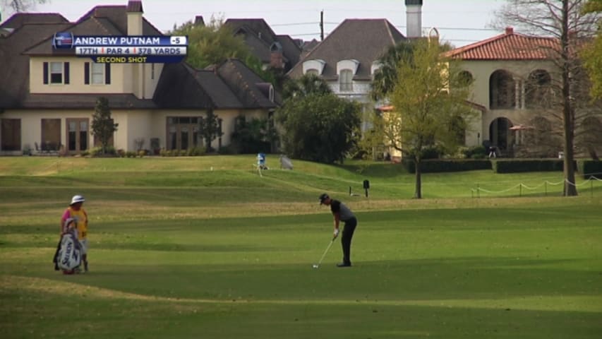 Andrew Putnam holes approach for eagle at Chitimacha Louisiana Open