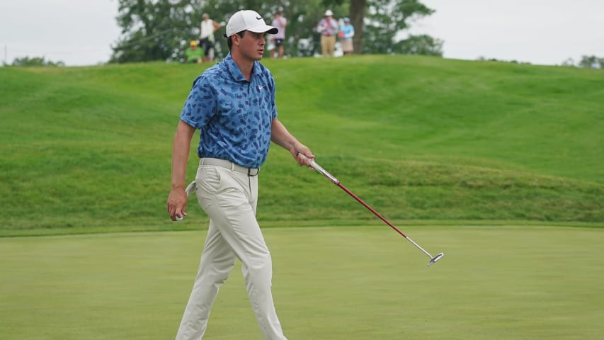 Davis Thompson's 44-footer for birdie is the Shot of the Day