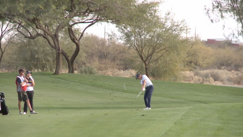 Lee McCoy's approach is the Shot of the Day at Web.com Tour Q-School