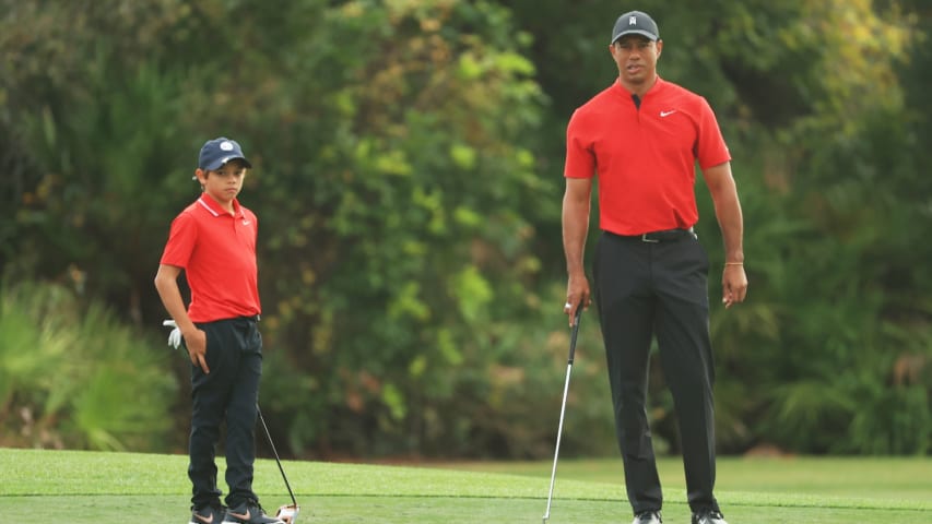 Tiger and Charlie Woods’ team highlights from PNC Championship