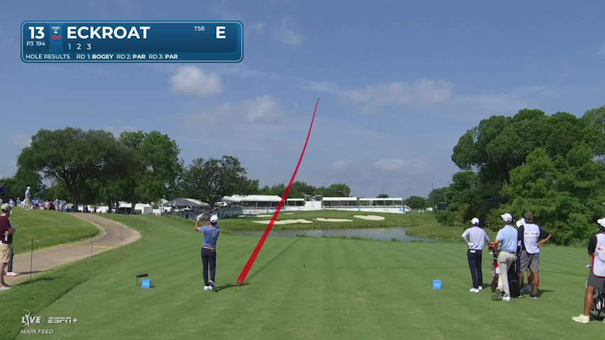Austin Eckroat makes birdie on No. 13 at Charles Schwab