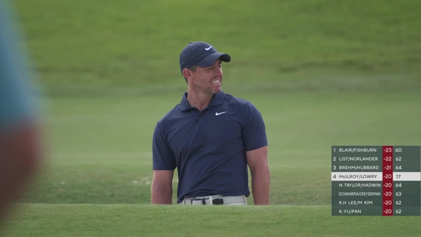 Rory McIlroy’s impressive bunker play leads to birdie at Zurich Classic