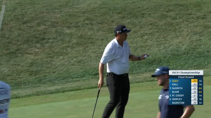 Rico Hoey makes birdie at ISCO Championship