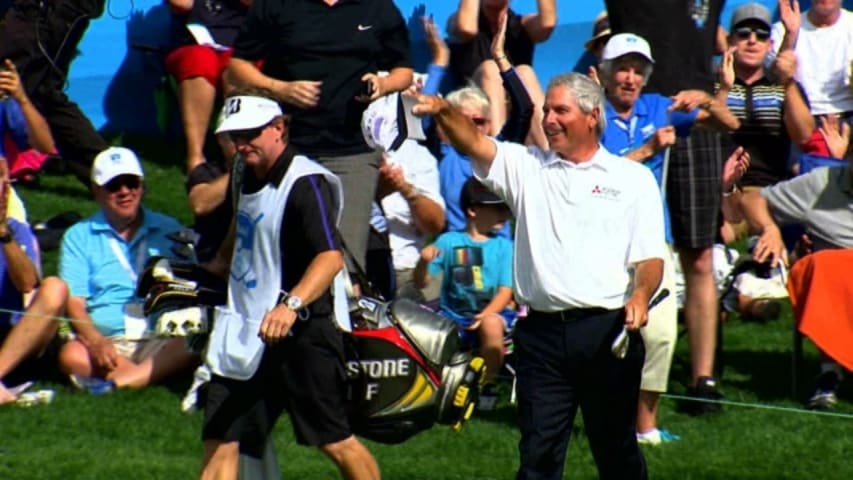 Fred Couples' amazing chip-in at Shaw Charity Classic is No. 2 shot of 2014