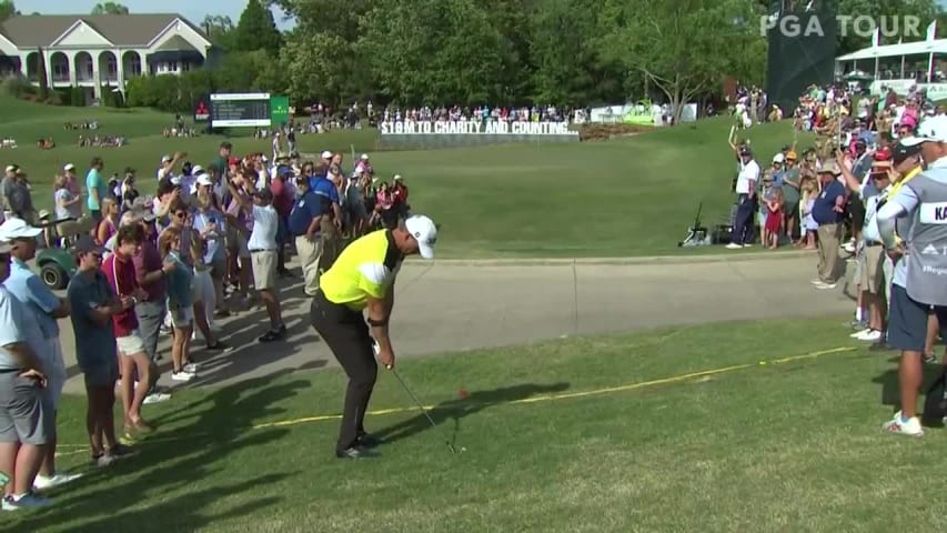 Robert Karlsson makes birdie on No. 18 in Round 4 at Tradition