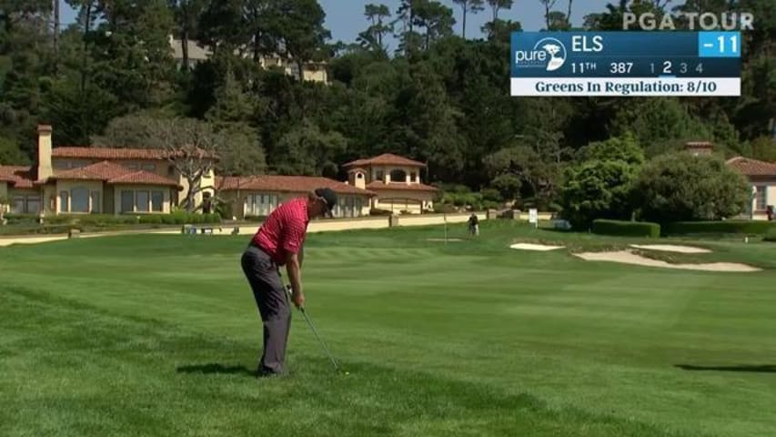 Ernie Els birdies No. 11 in Round 3 at Pure Insurance