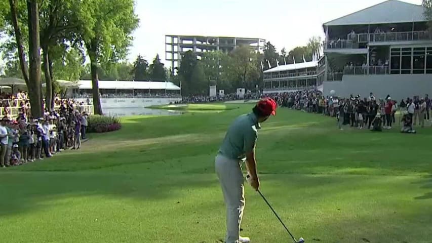 Abraham Ancer sticks tee shot to set up birdie at WGC-Mexico