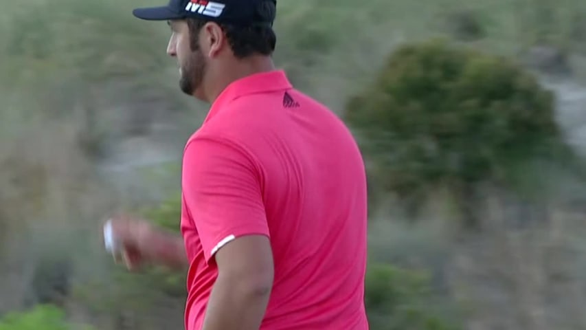 Jon Rahm's clutch birdie putt on No. 16 at Hero