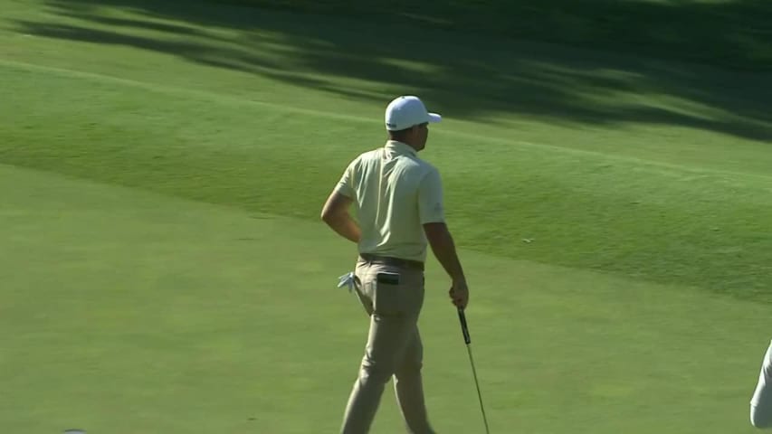 Stuart Macdonald makes birdie on No. 16 in Round 4 at BMW Charity Pro-Am