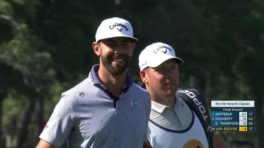 Erik van Rooyen dials in approach to set up birdie at Myrtle Beach