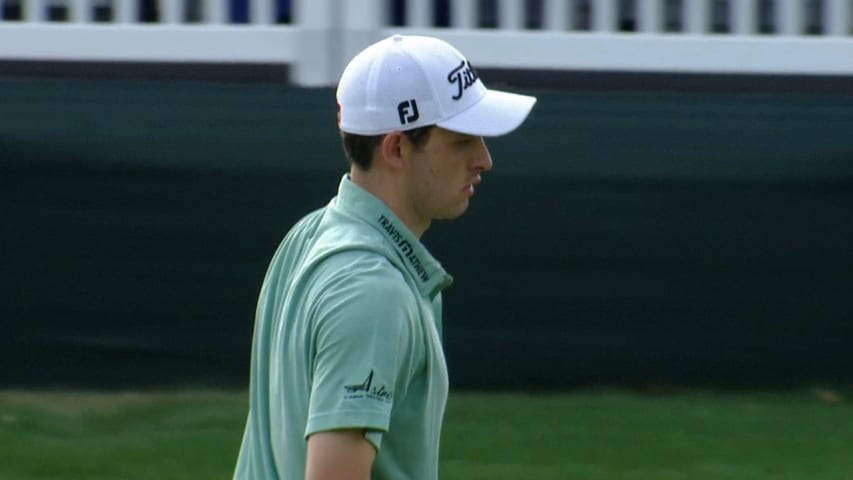 Patrick Cantlay confidently pours in his 20-footer at Valspar