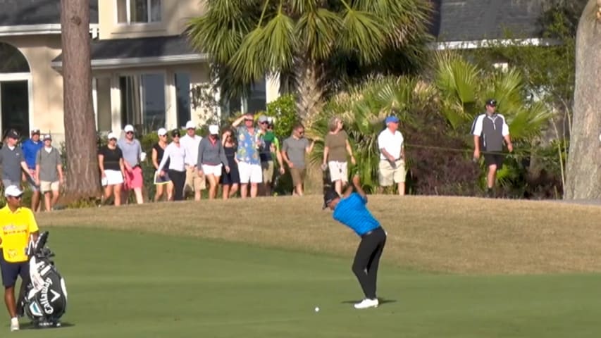 Julian Etulain's approach sets up birdie putt for Shot of the Day 