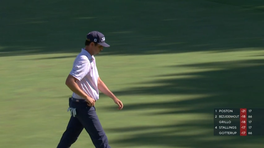 J.T. Poston makes birdie on No. 17 at John Deere