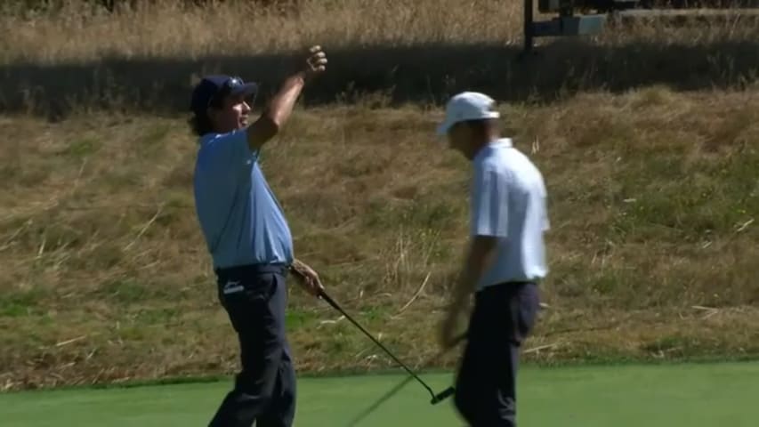 Stephen Ames makes fourth-straight birdie on No. 17 at Boeing Classic