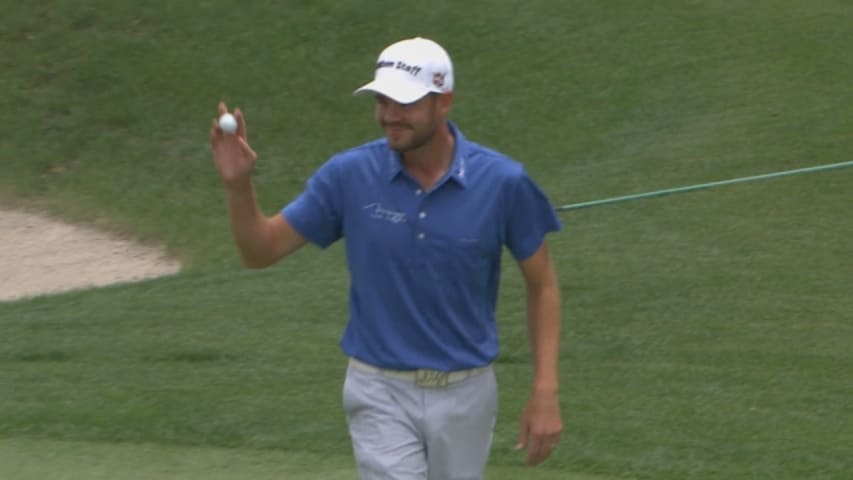 Troy Merritt’s impressive eagle hole out on No. 16 at RBC Heritage