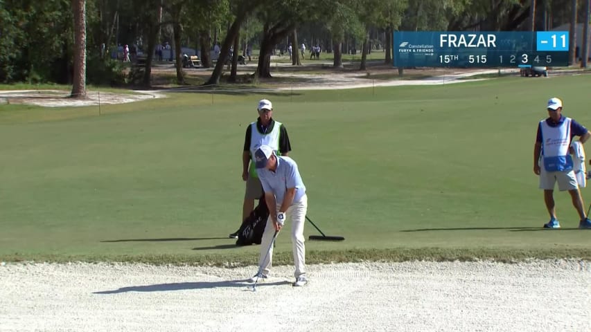 Harrison Frazar's bunker escape leads to birdie at FURYK & FRIENDS