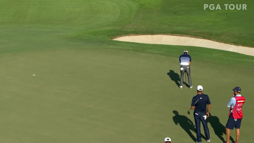 Xander Schuaffele jars clutch birdie putt at TOUR Championship