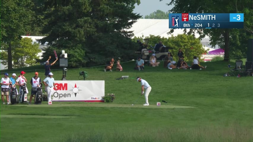 Matt NeSmith makes birdie on No. 8 at 3M Open