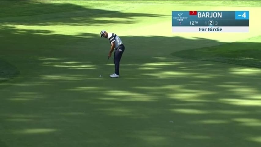 Paul Barjon’s lengthy birdie putt at the WinCo Foods