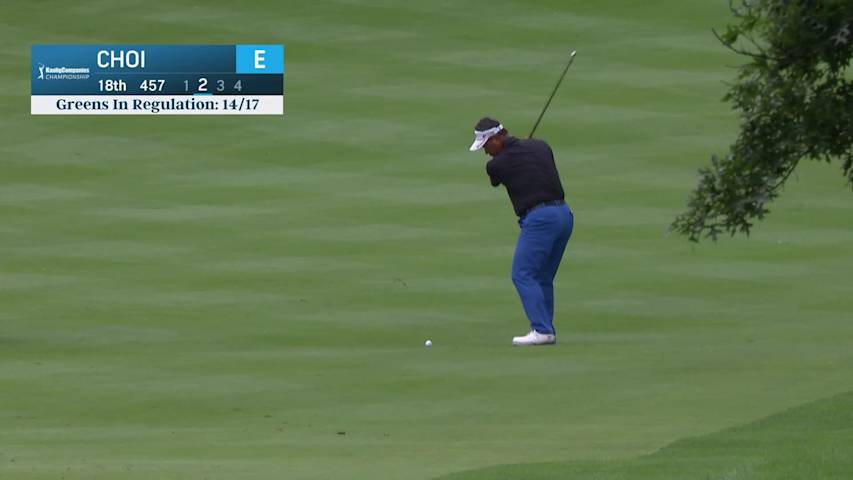 K.J. Choi makes birdie on No. 18 at Kaulig Companies Championship