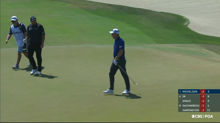 Padraig Harrington holes chip shot for birdie at PGA Championship