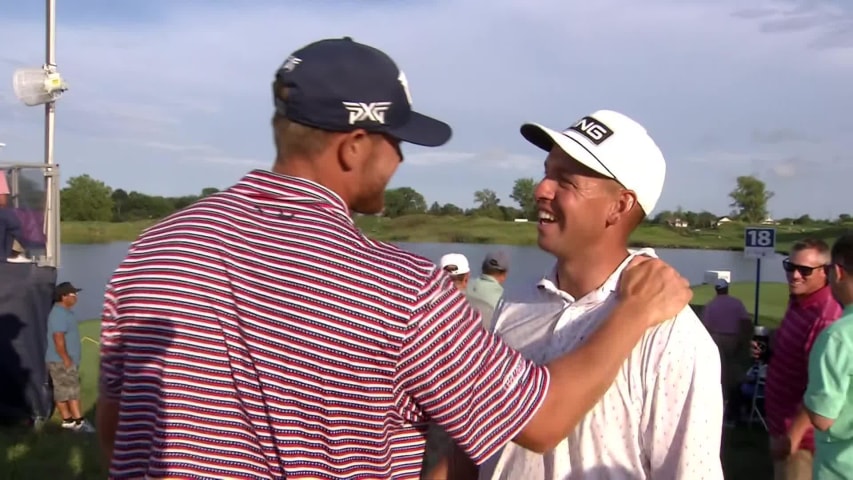 Sam Stevens’ 72nd hole par sends him and Kyle Westmoreland to TOUR at Korn Ferry Tour Champ 