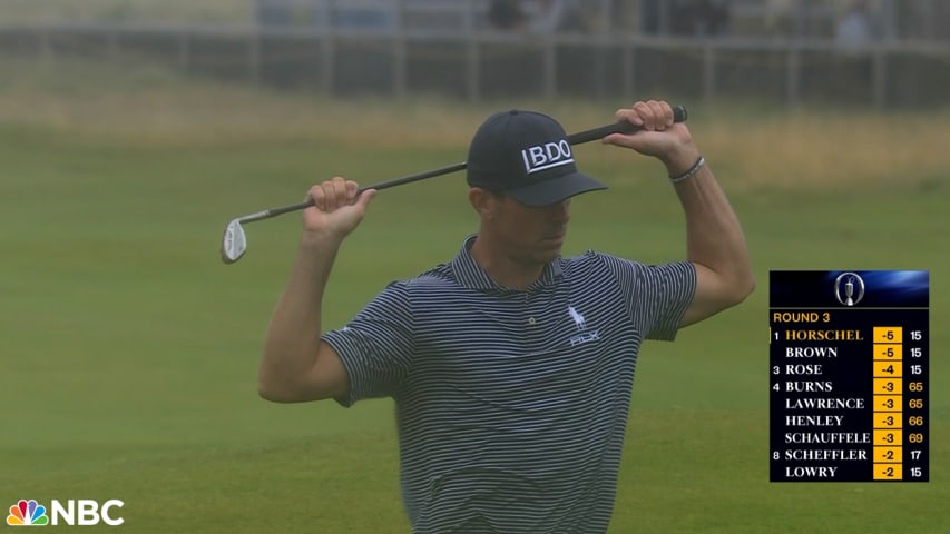 Billy Horschel nearly holes deep bunker shot at The Open