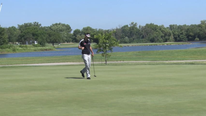 Brett Drewitt's birdie putt from downtown is the Shot of the Day