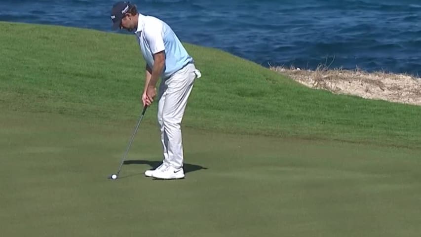 George McNeill’s solid birdie putt at Corales Puntacana