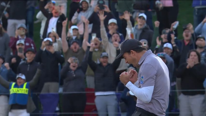 Nick Taylor's birdie on second playoff hole to win WM Phoenix Open