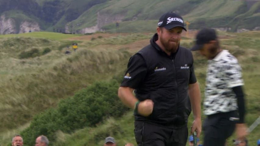 Shane Lowry birdies No. 15 at The Open