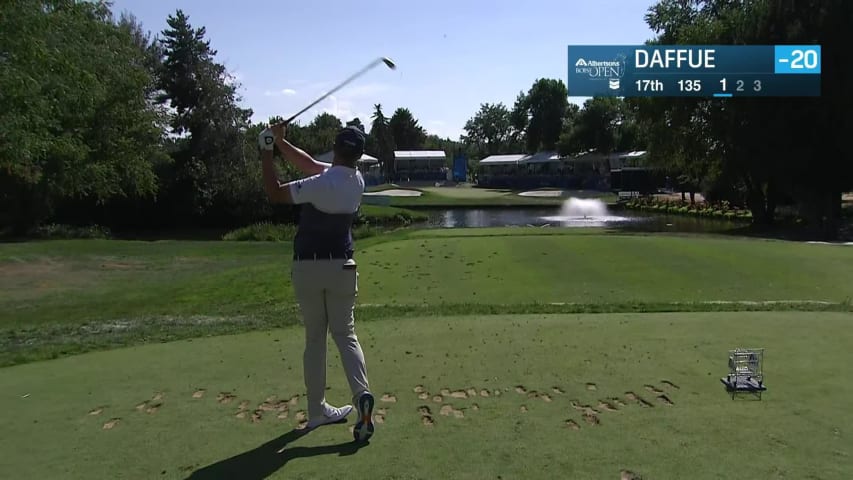 MJ Daffue makes birdie on No. 17 at Albertsons Boise Open