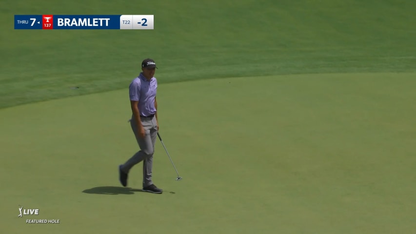 Joseph Bramlett holes birdie from 69 feet at Charles Schwab