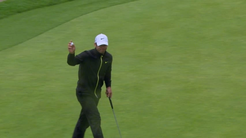 Paul Casey birdies the 71st hole at the Northern Trust Open