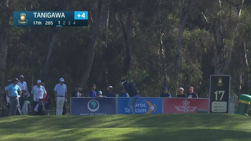 Ken Tanigawa’s impressive tee shot leads to eagle at Trophy Hassan II