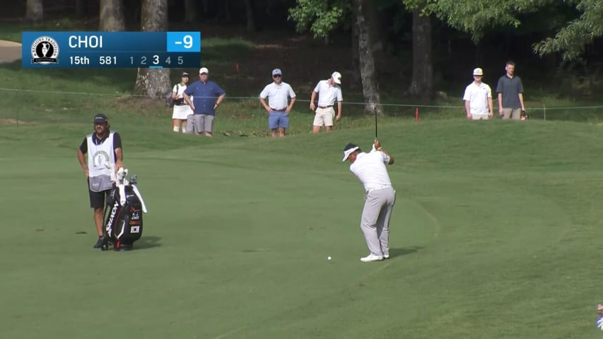 K.J. Choi nearly holes out to set up birdie at Tradition