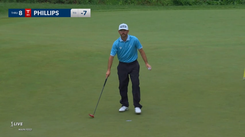 Chandler Phillips nearly aces No. 8 for back-to-back birdies at RBC Canadian