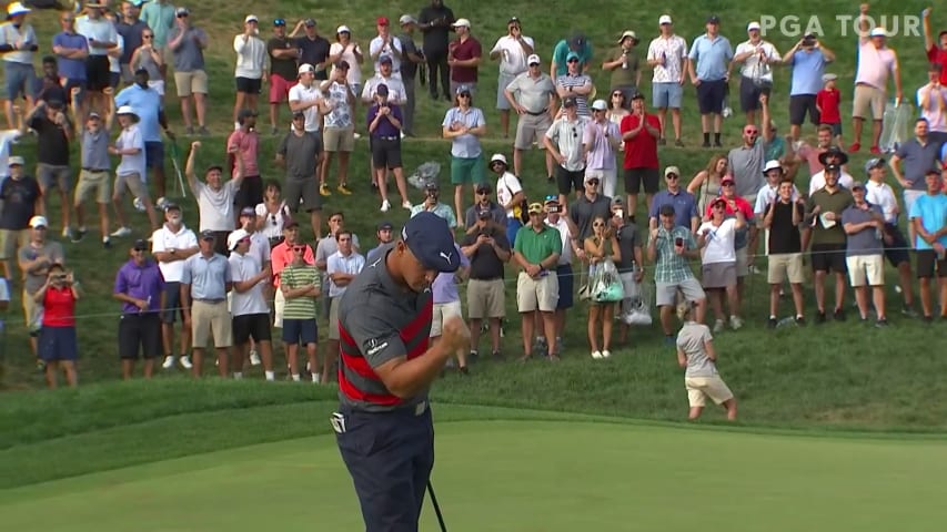 Bryson DeChambeau gets up-and-down for birdie at BMW Championship