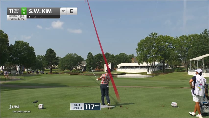 Si Woo Kim sticks tee shot to set up birdie at FedEx St. Jude