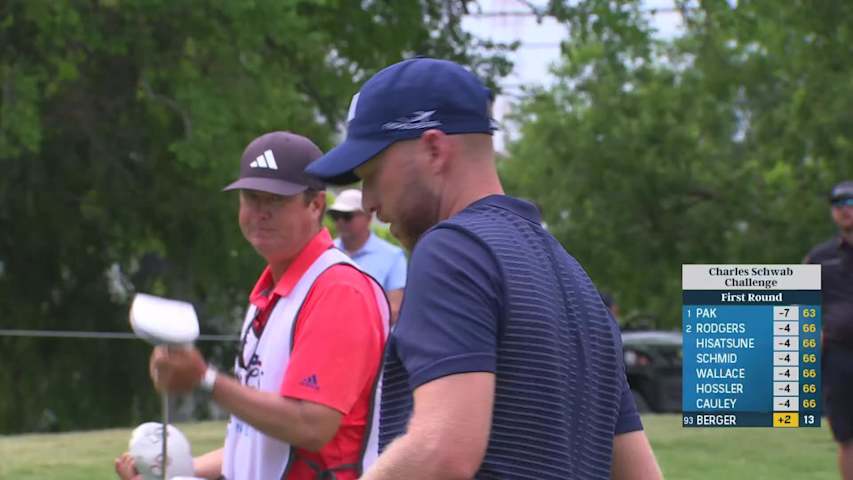 Daniel Berger makes birdie on No. 14 at Charles Schwab