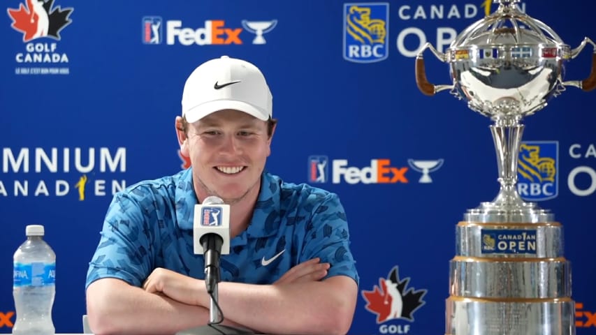 Robert MacIntyre's news conference after winning RBC Canadian