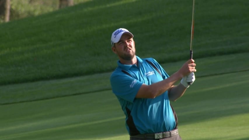 Marc Leishman birdies No. 16 at Bridgestone