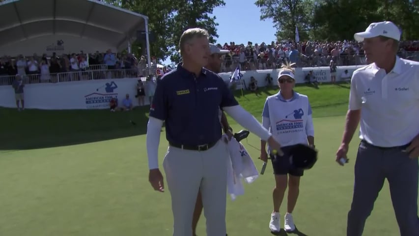 Ernie Els wins in a sudden-death playoff at American Family Insurance Championship