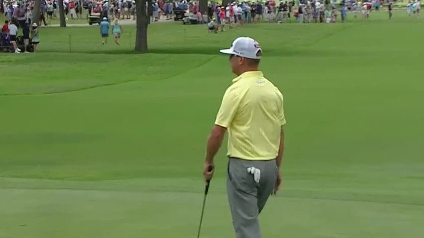 Charley Hoffman’s 47-foot birdie putt at Charles Schwab