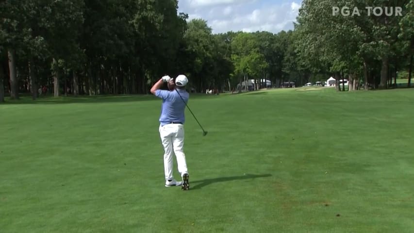 Joe Durant reaches in two to set up birdie at Ally Challenge