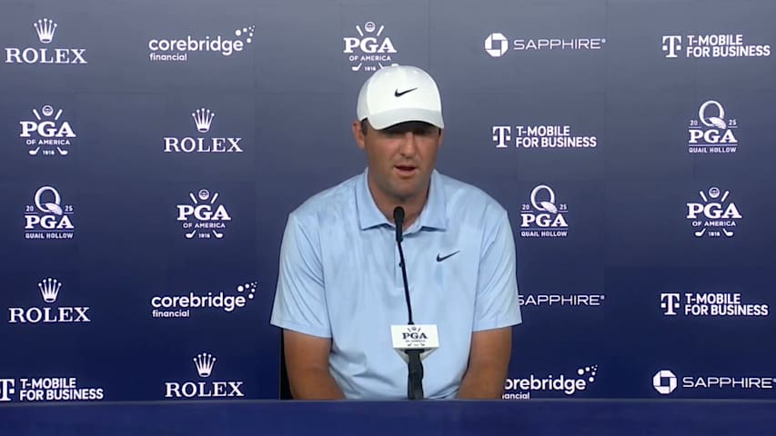 Scottie Scheffler on star grouping with Xander Schauffele, Rory McIlroy