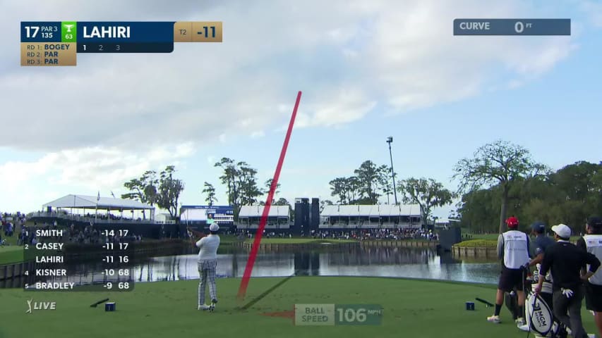 Anirban Lahiri dials in tee shot to set up birdie at THE PLAYERS